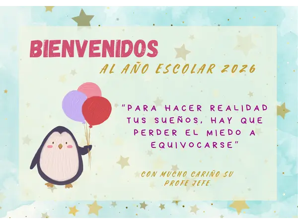 TARJETA DE BIENVENIDA 