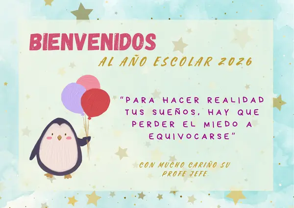 TARJETA DE BIENVENIDA 
