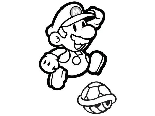 Libro para colorear Mario bros