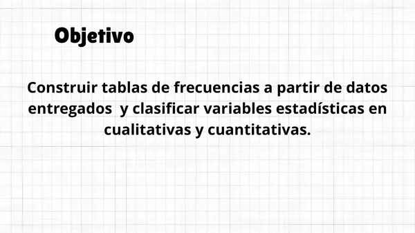 Tablas de frecuencias y tipos de variables