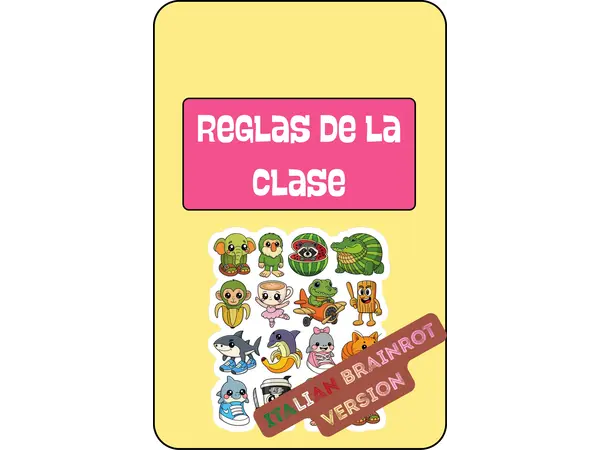 Pack Reglas de Clase 2026: Edición Italian Brainrot