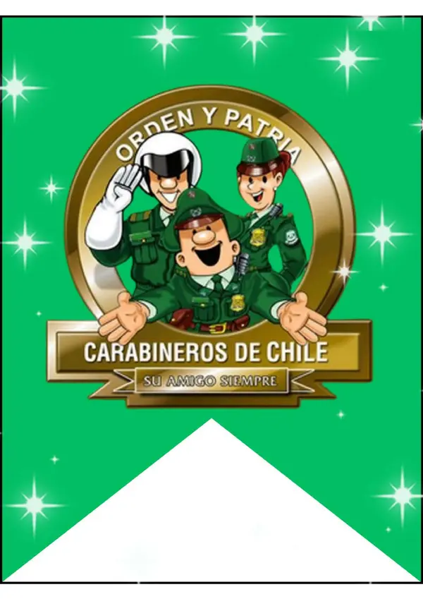 Banderines "Día del Carabinero"