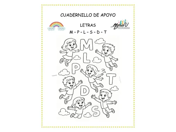 Cuadernillo de apoyo de Lenguaje N°1: Letras M – P – L – S – D – T