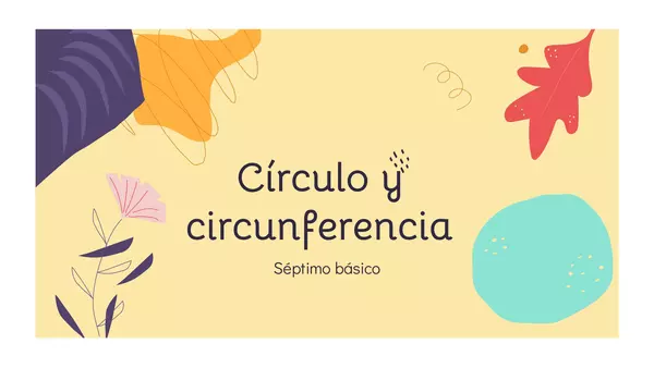 Circulo y circunferencia 
