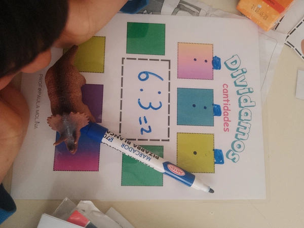 Pizarra de división equitativa
