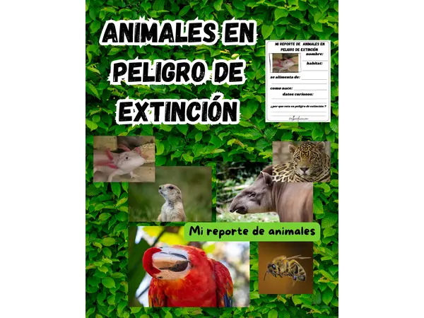 animales en peligro extinción