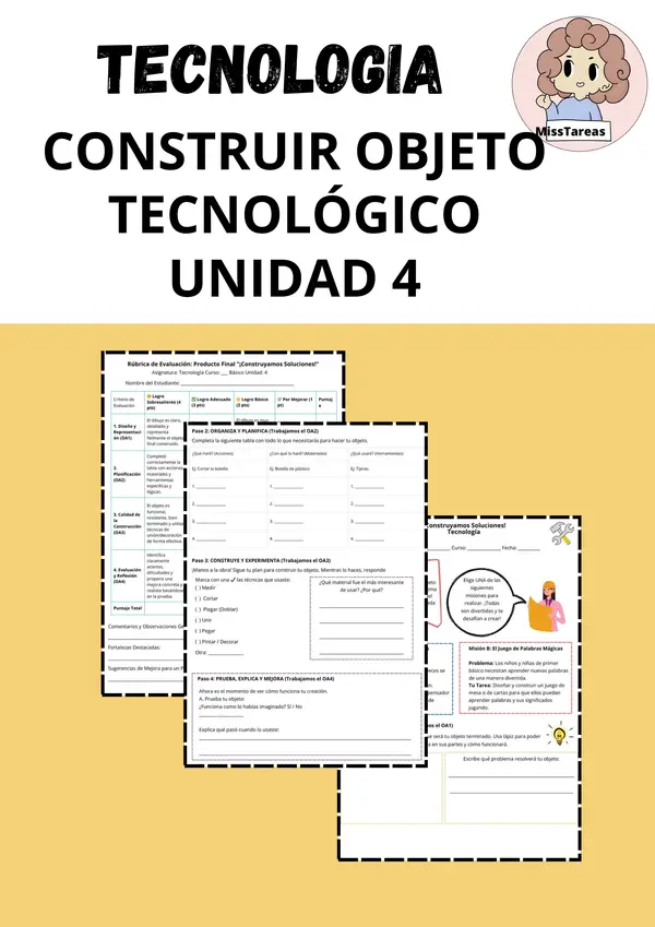 Tecnología, Soluciones tecnológicas, Unidad 4