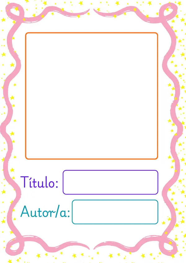 Plantilla de Cuento Infantil – Portada y Escritura Creativa
