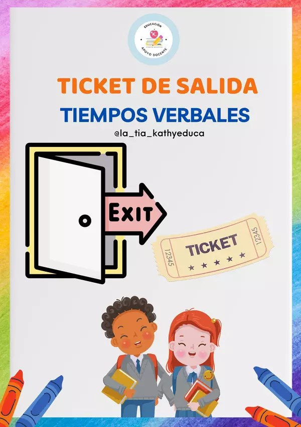 Ticket de salida de Tiempos verbales