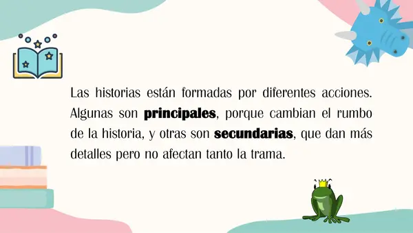 ¿Cómo identificar las acciones principales en una historia? 