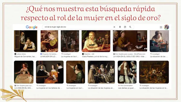Rol de la mujer en siglo de oro