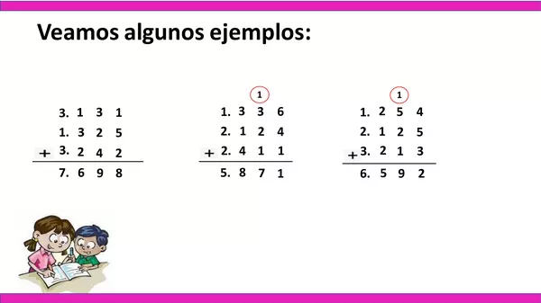 Matemática 3° básico- Adiciones de 3 sumandos