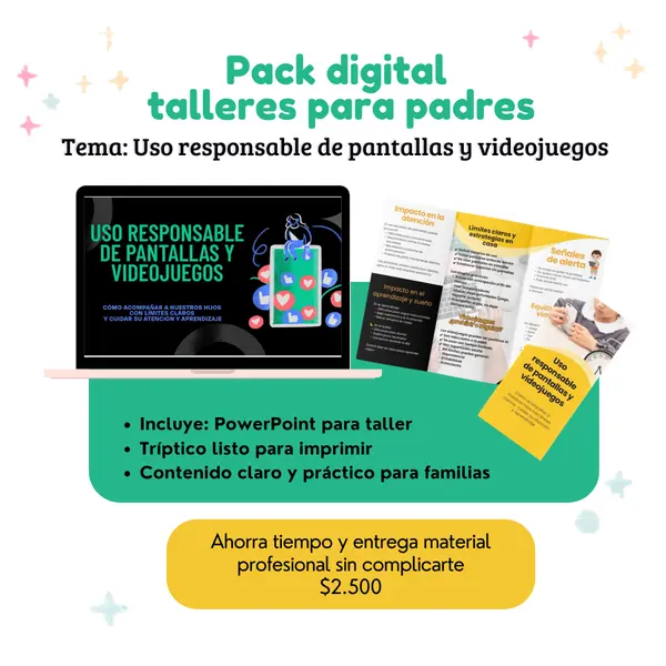 Pack digital para aplicar en taller de padres 