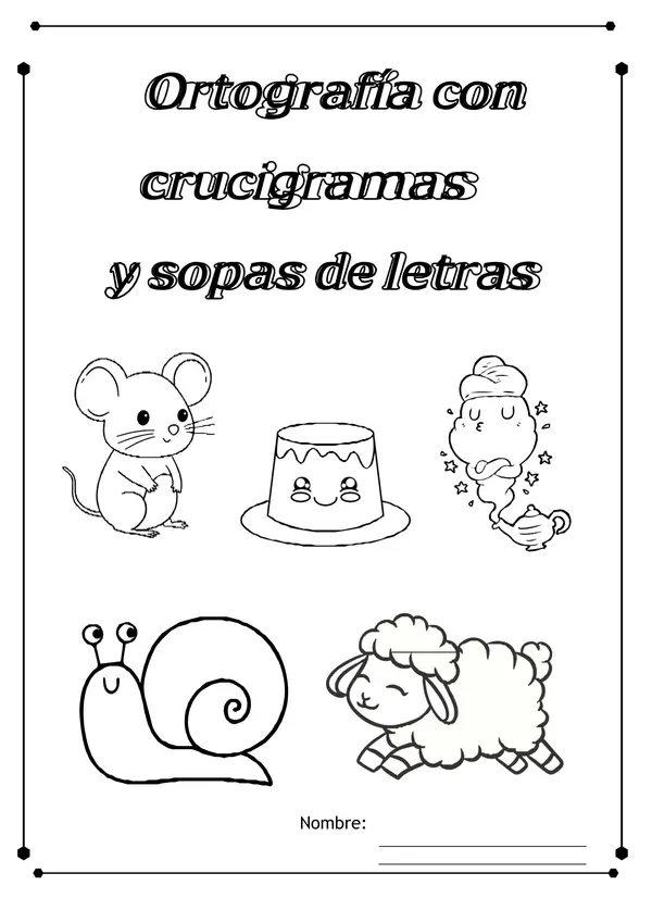 Crucigramas ortográficos Kawaii