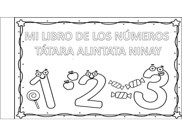 Mis Números en Kunza para Colorear