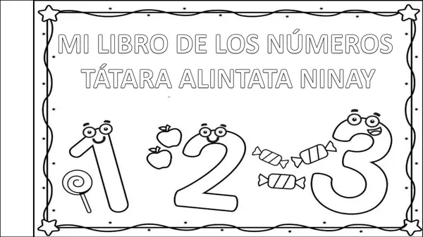 Mis Números en Kunza para Colorear