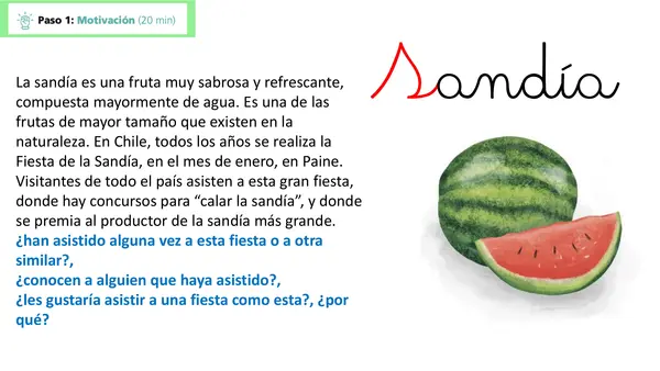 Lección 19 Sandía Parte 2 Mayúsculas Método Matte
