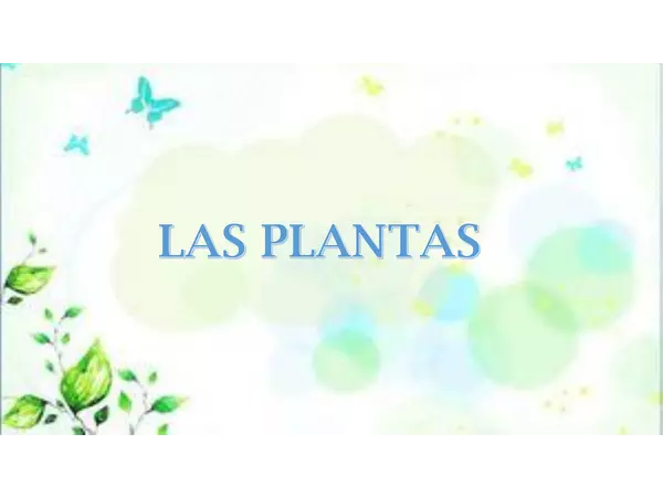 Las plantas
