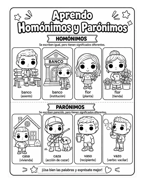 Parónimos y Homónimos