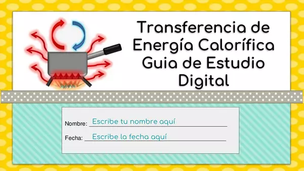 Transferencia de energía calorífica guía de estudio digital
