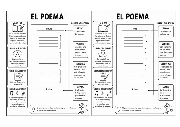 Fichas para pegar en el cuaderno "Tipos de textos"
