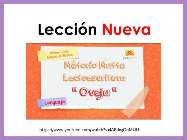 Lección matte oveja y cabra