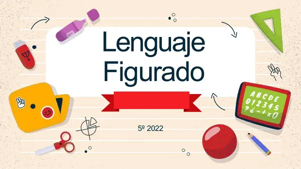 El lenguaje figurado - Lengua y LIT. 