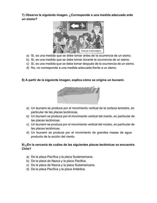 Evaluación Sumativa – La Tierra, un planeta activo (4° Básico)
