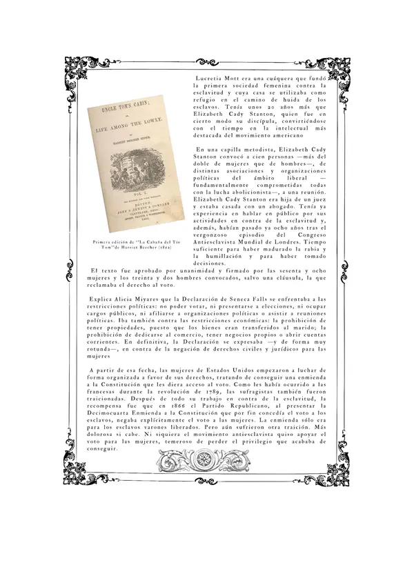2do medio Movimiento sufragista: La Declaración de Seneca Falls