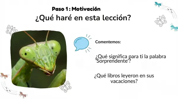 Lección 1 "Insectos sorprendentes" 2° basico - Leo Primero