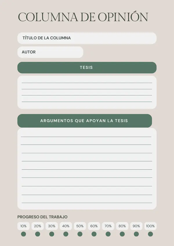 Columna de opinión 