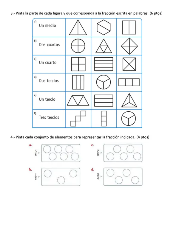 Evaluación Matemática 3ero