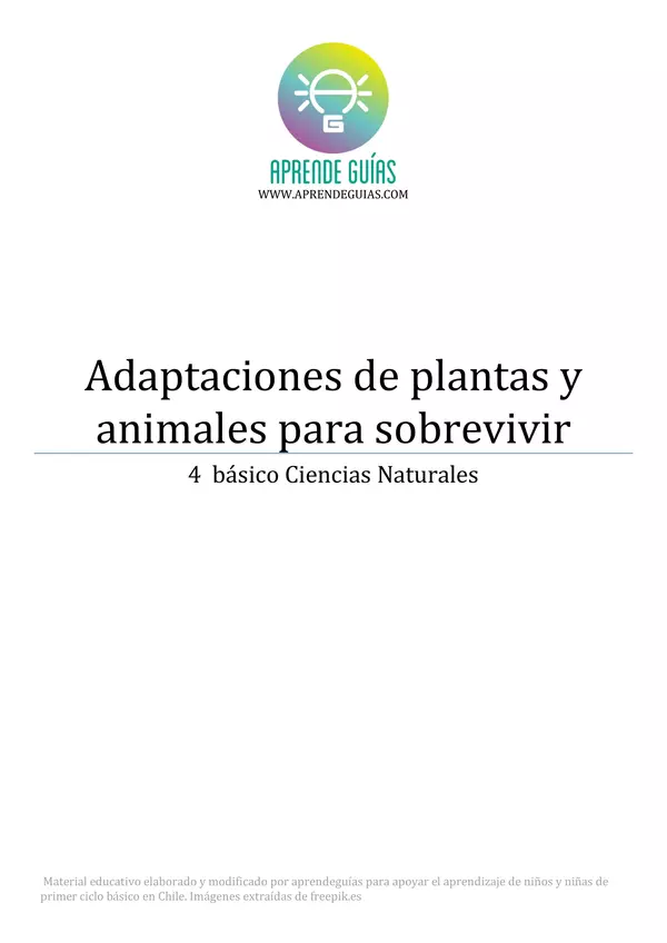 Adaptaciones de plantas y animales para sobrevivir