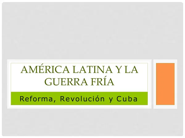 América Latina y la Guerra Fría