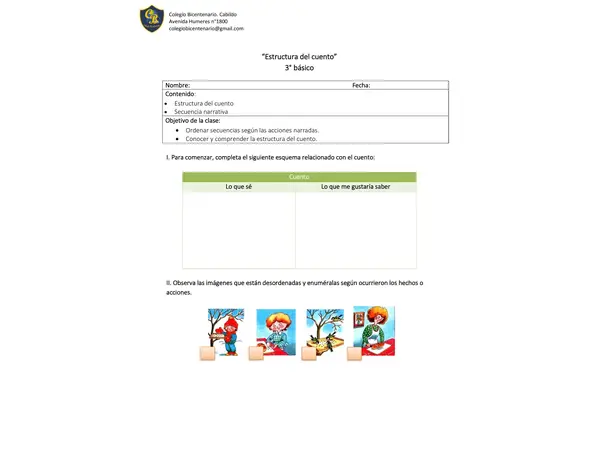 Guia estructura del cuento