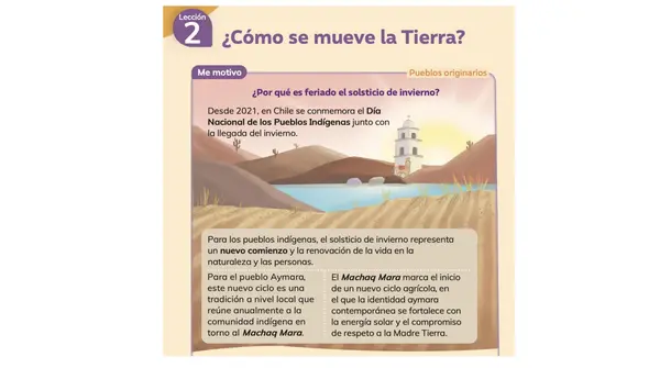 Clase 1 Lección 2 Unidad 2 "¿Cómo se mueve la Tierra?" 3° Básico