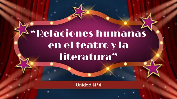 Relaciones Humanas en el teatro y la literatura: Origen del teatro, estructura y características