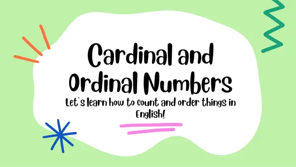 Cardinal and Ordinal Numbers
