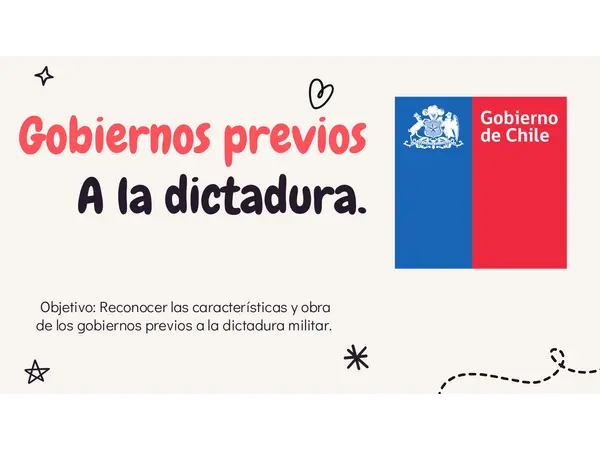 Gobiernos previos a la dictadura