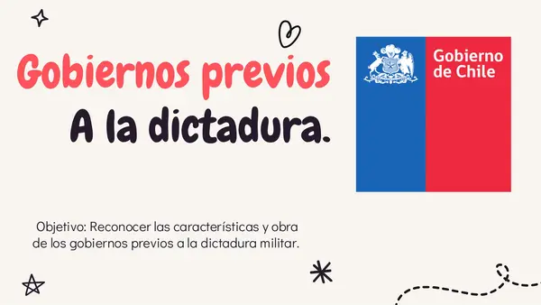 Gobiernos previos a la dictadura