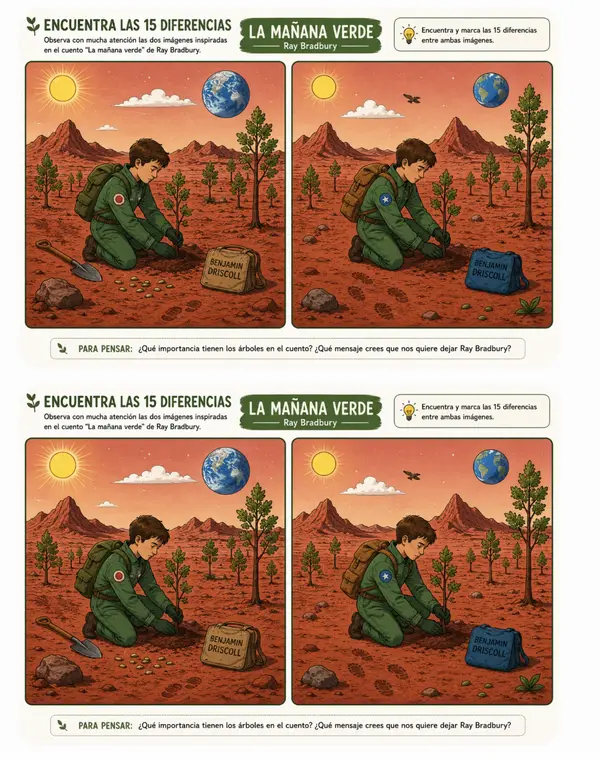 diferencias "La mañana verde"