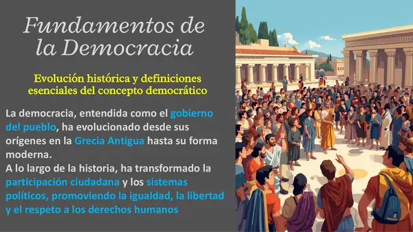Clase N°1 Ed Ciudadana 3°M ¿Qué es la democracia?