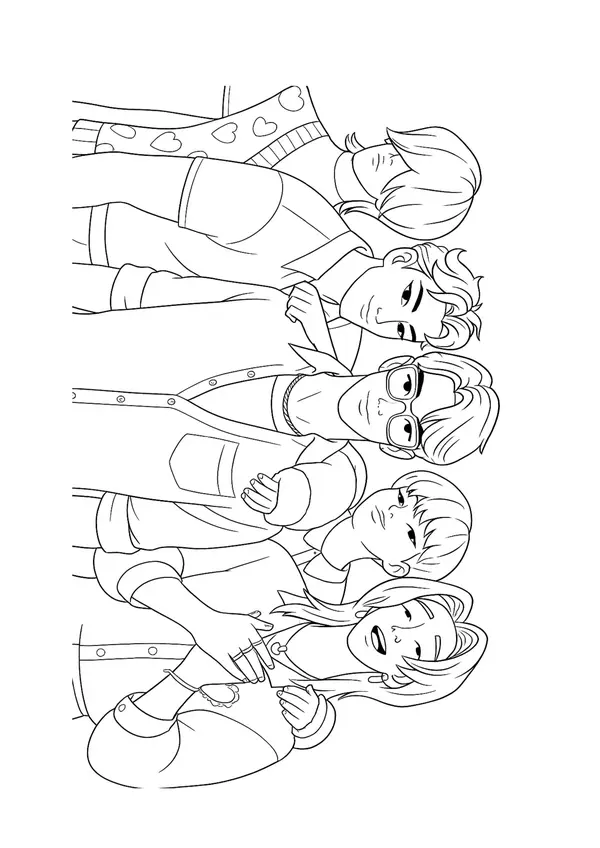 libro para colorear Huntrix