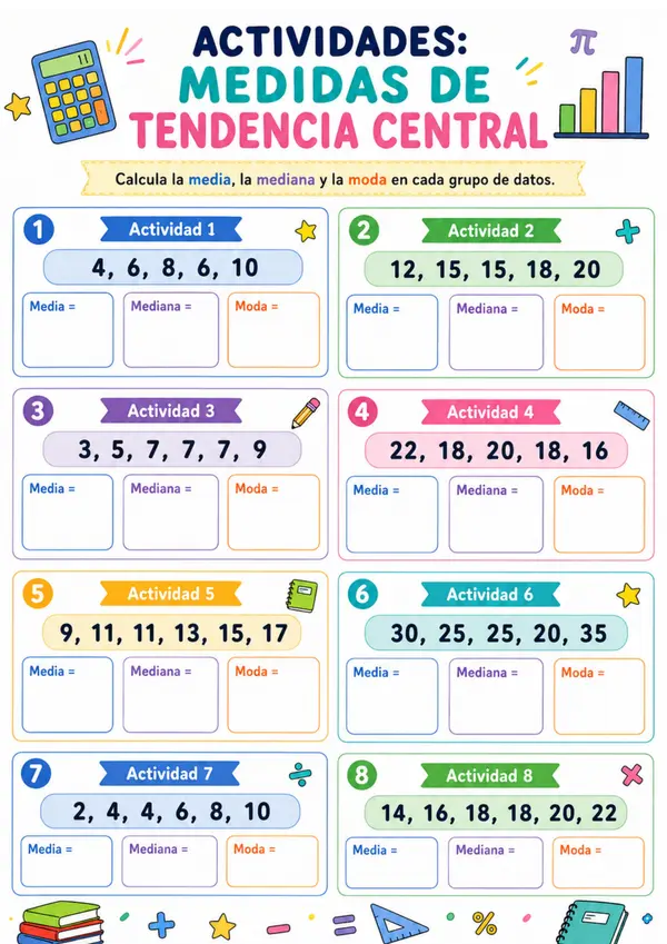 Guía Didáctica – Medidas de Tendencia Central