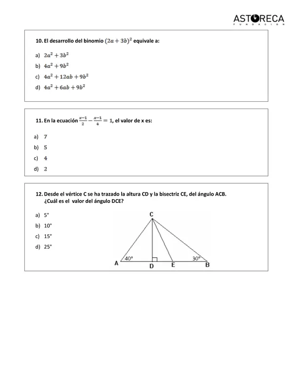 Ensayo simce, matemáticas, 2do año medio