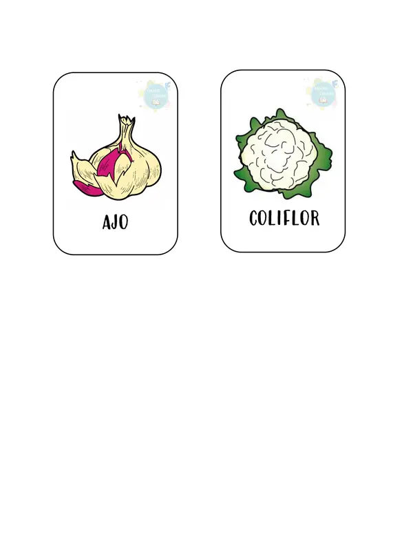 Memorice verduras