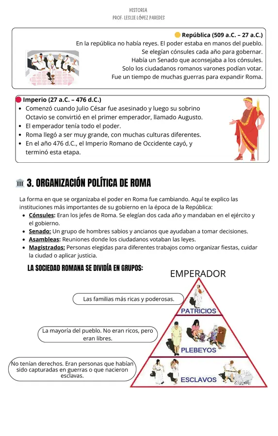 Guía roma antigua