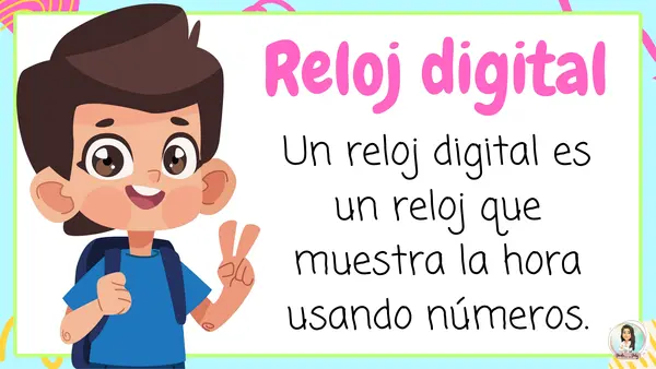 La hora en reloj digital