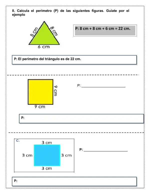 Guia de actividades "El perímetro" Editable Word Matemática