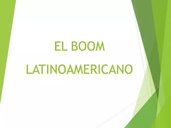 Presentacion el boom de la literatura latinoamericana, lenguaje, cuarto medio